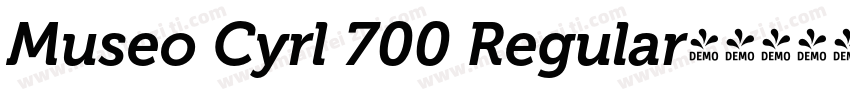 Museo Cyrl 700 Regular字体转换
